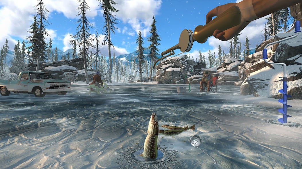 Gameplay screenshot 2 from Ice Fishing 3D - Ice fishing 3D game